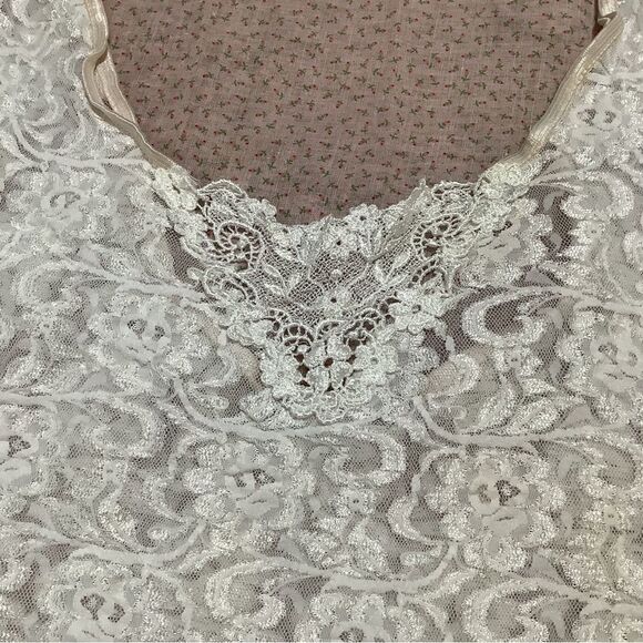 Cinema Etoile Coquette Princesscore Sheer Lace White Stretchy Camisole Size 2X - Picture 6 of 12